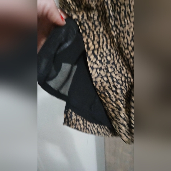 BUDDYLOVE Feline Cheetah print satin Nora Mini Dress. Size Small - Picture 11 of 12